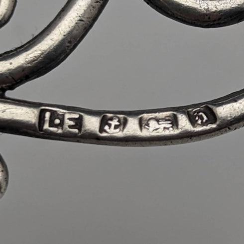 1878年 英国アンティーク 純銀製 小型ルーペ 虫眼鏡 Lawrence Emanual